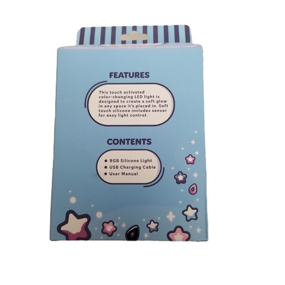 Lumi Pals Silicone Strawberry RGB Night Light Touch Activated Kawaii - Picture 5 of 7